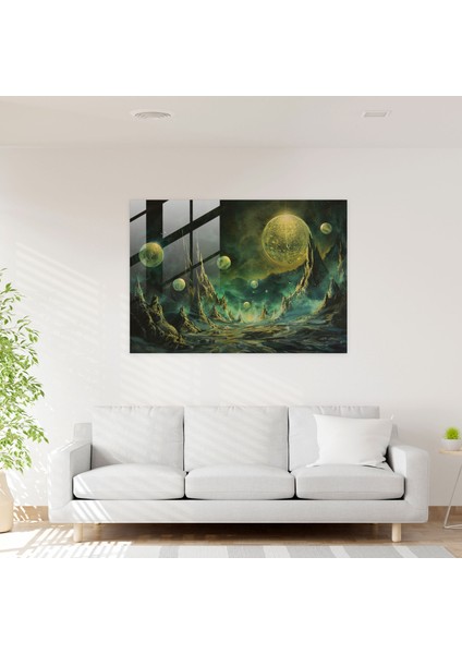 Metafizik Resim Cam Baskı - Metafizik Resim, Metafizik Resim, Cam Sanatı, Modern Sanat, 45X30