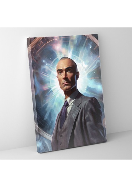 Oppenheimer Fütüristik Kanvas Tablo - Oppenheimer, Vizyoner, Dijital Sanat, Oppenheimer, 30X50