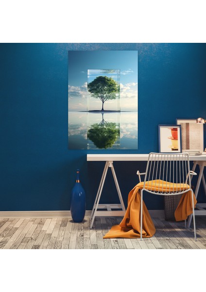 Gerçekçi Cam Heykel Duvar Sanatı - Gerçekçi Cam Heykel, Ev Dekorasyonu, Huzur, Duvar Sanatı, 30X50 fiyatları