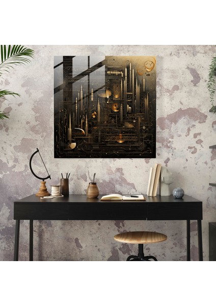 Kuran Kabe Cam Baskı - Kabe, Kuran Ayetleri, Duvar Süslemesi, Modern Sanat, 30X30 fiyatları