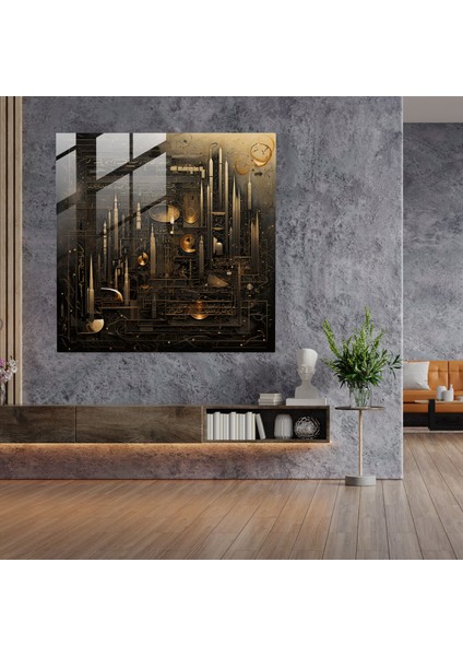 Kuran Kabe Cam Baskı - Kabe, Kuran Ayetleri, Duvar Süslemesi, Modern Sanat, 30X30 modelleri