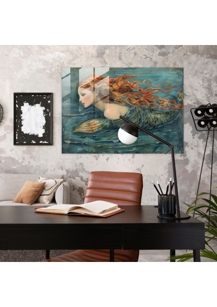 Ön-Rafaelit Kardeşlik Duvar Süslemesi - Efsanevi Denizkızı - Ön-Rafaelci Kardeşlik, Cam Baskı, Ev Dekorasyonu, Ön-Rafaelci Kardeşlik, 45X30 fiyatları