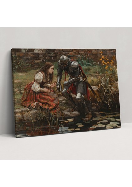 Ön Raphaelci Kardeşlik Şövalyesi Kanvas Tablo - Ön-Rafaelci Kardeşlik, Ön-Rafaelci Kardeşlik, Kanvas Tablo, Kanvas Tablo, 50X30