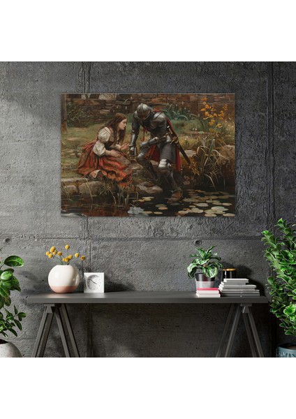 Ön Raphaelci Kardeşlik Şövalyesi Kanvas Tablo - Ön-Rafaelci Kardeşlik, Ön-Rafaelci Kardeşlik, Kanvas Tablo, Kanvas Tablo, 50X30