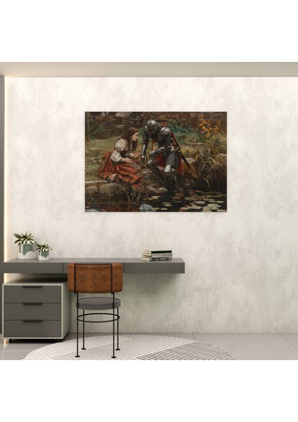 Ön Raphaelci Kardeşlik Şövalyesi Kanvas Tablo - Ön-Rafaelci Kardeşlik, Ön-Rafaelci Kardeşlik, Kanvas Tablo, Kanvas Tablo, 50X30