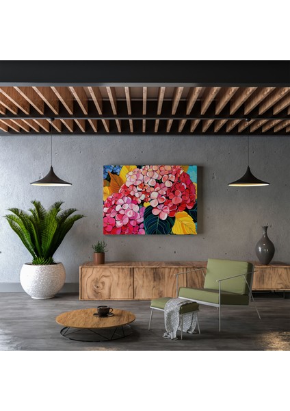 Ortanca Pop Art Kanvas Tablo - Ortanca, Ev Dekorasyonu, Kanvas Tablo, Kanvas Tablo, 30X30 fiyatları