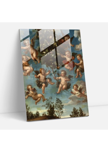 Raffaello Sanzio Cam Baskı - Raffaello Sanzio, Cam Sanatı, Cam Duvar Sanatı, Cam Baskı, 30X45