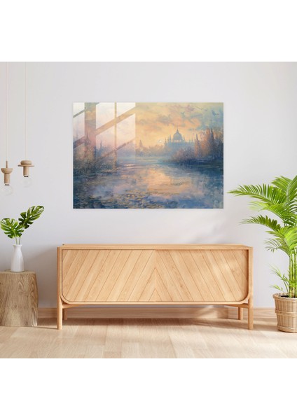 Rokoko Tarzı Resim Cam Duvar Sanatı - Rokoko Tarzı Resim, Cam Sanatı, Cam Duvar Sanatı, Modern Sanat, 45X30