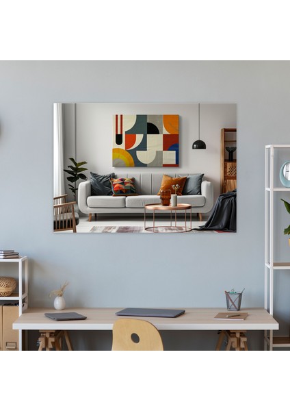 Pablo Picasso Soyut Geometrik Şekiller Kanvas Tablo - Pablo Picasso, Duvar Dekorasyonu, Pablo Picasso, Duvar Sanatı, 50X30