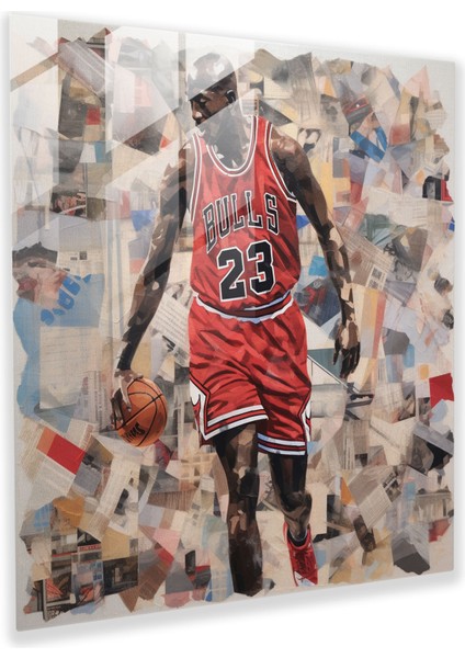 Michael Jordan Cam Baskı - Micheal Jordan, Cam Duvar Tablosu, Michael Jordan, Duvar Dekorasyonu, 30X30