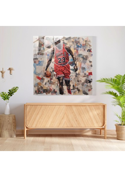 Michael Jordan Cam Baskı - Micheal Jordan, Cam Duvar Tablosu, Michael Jordan, Duvar Dekorasyonu, 30X30 modelleri