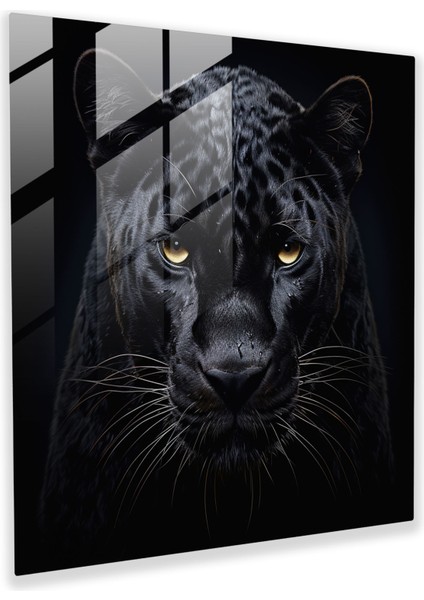Marvel Kara Panter Cam Baskı - Marvel, Ev Dekorasyonu, Cam Duvar Tablosu, Cam Baskı, 30X30