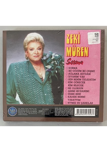 Zeki Müren Sorma CD (Jelatininde Orjnal Dönem Baskı Cd)