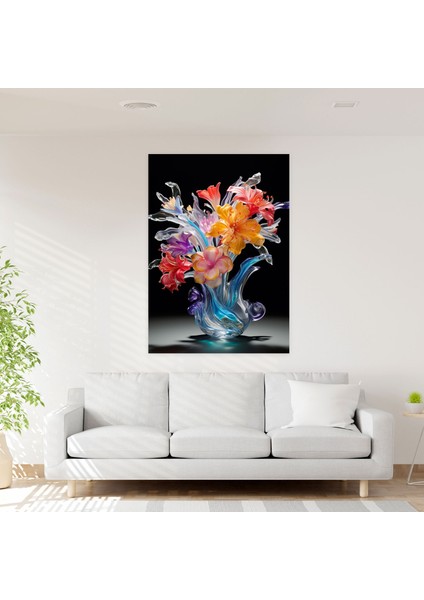 Gerçekçi Cam Heykel Duvar Dekoru - Gerçekçi Cam Heykel, Kanvas Tablo, Duvar Sanatı, Kanvas Tablo, 30X50 modelleri
