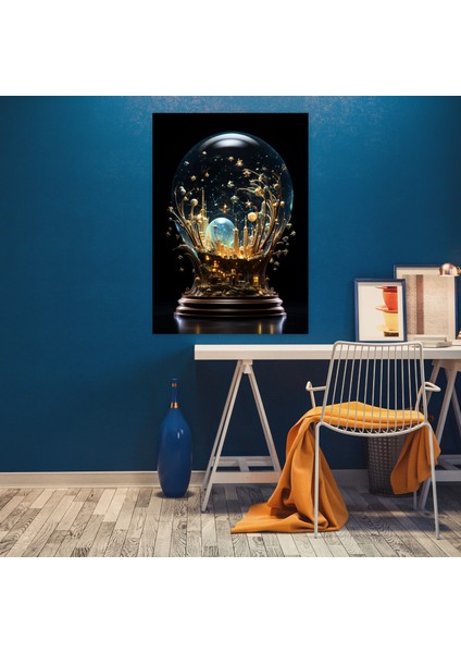 Gerçekçi Cam Heykel Kanvas Tablo - Gerçekçi Cam Heykel, Kanvas Tablo, Duvar Sanatı, Karmaşık, 30X50 fiyatları