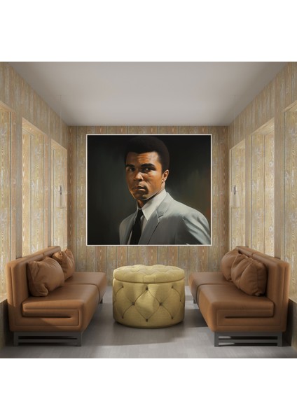 Muhammed Ali Kanvas Tablo - Gerçekçi Portre Vitrini - Muhammed Ali, Kanvas Tablo, Kanvas Tablo, Muhammed Ali, 30X30 fiyatları