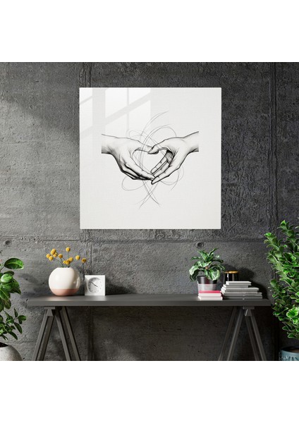 Nötr Cam Baskı - Birleşik Tarafsızlık - Nötr, Duvar Dekorasyonu, Birleşik Tarafsızlık, Cam Baskı, 30X30