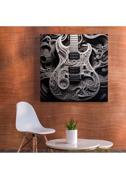 Metallica Gitar Başyapıtı Kanvas Tablo - Metallica, Duvar Süslemesi, Metallica, Ev Dekorasyonu, 30X30
