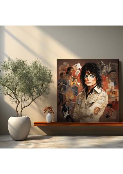 Michael Jackson Kanvas Tablo - Kolaj Duvar Dekorasyonu - Micheal Jackson, Kanvas Tablo, Unutulmaz Anlar, Duvar Dekorasyonu, 30X30 modelleri