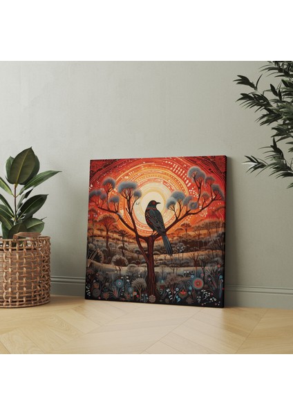 Aborijin Hikaye Anlatımı Duvar Sanatı - Aborijin, Karmaşık Illüstrasyonlar, Duvar Sanatı, Aborijin, 30X30 modelleri