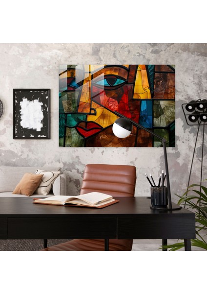 Pablo Picasso Cam Baskı Ev ​​dekorasyonu - Pablo Picasso, Modern Sanat, Pablo Picasso, Kübizm, 45 x 30 cm fiyatları