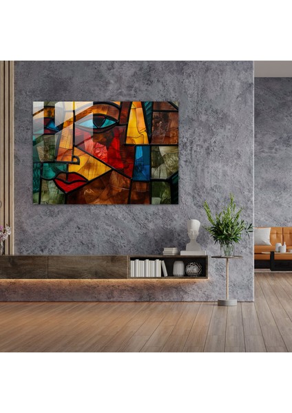 Pablo Picasso Cam Baskı Ev ​​dekorasyonu - Pablo Picasso, Modern Sanat, Pablo Picasso, Kübizm, 45 x 30 cm modelleri