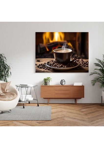 Taze Kavrulmuş Kahve Kanvas Tablo - Kahve, Kahve Kanvas Tablo, Kahve Duvar Sanatı, Rahat Fotoğraf, 30 x 30 cm fiyatları