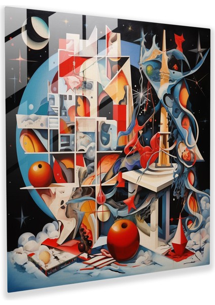 Noel Füzyon Cam Baskı - Noel, Kübist Resim, Duvar Süslemesi, Noel Füzyon Cam Baskı, 30 x 30 cm
