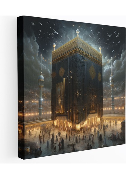 Büyüleyici Kabe Duvar Dekorasyonu - Kabe, Duvar Sanatı, Duvar Dekorasyonu, Ev Dekorasyonu, 70 x 70 cm