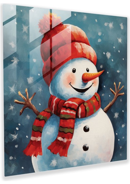 Noel Pop Cam Baskı - Noel, Noel Pop Cam Baskı, Modern Sanat, Pop Art Illüstrasyon, 30 x 30 cm