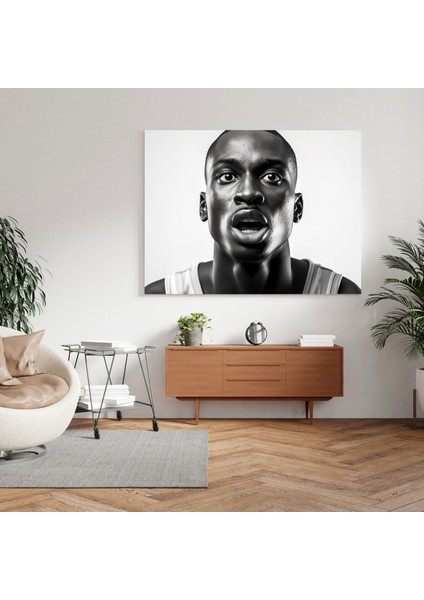 Nba Kanvas Tablo - Yoğun Basketbol Oyuncusu - Nba, Basketbolcu, Basketbolcu Kanvas Tablo, 30 x 30 cm Duvar Tablosu fiyatları