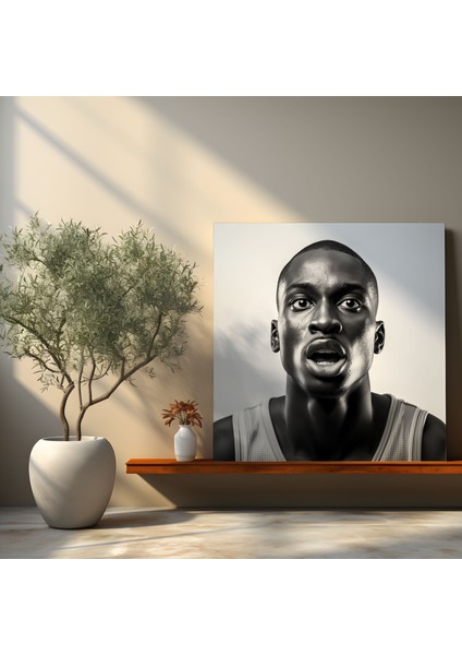 Nba Kanvas Tablo - Yoğun Basketbol Oyuncusu - Nba, Basketbolcu, Basketbolcu Kanvas Tablo, 30 x 30 cm Duvar Tablosu modelleri