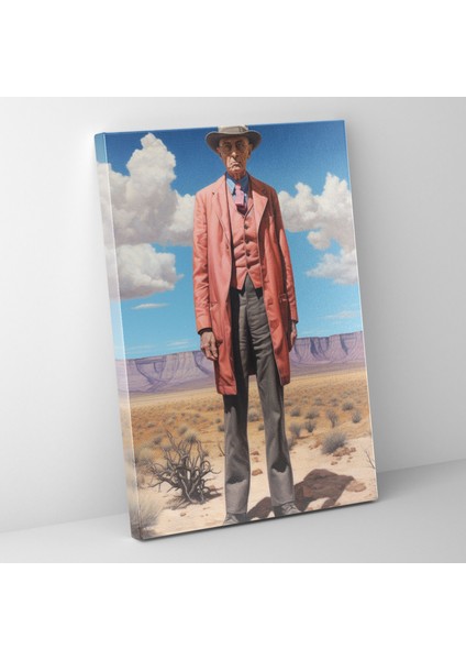 Oppenheimer Çölü Kanvas Tablo - Oppenheimer, Duvar Dekorasyonu, Duvar Sanatı, Gerçekçi Yağlıboya Tablo, 30 x 50 cm