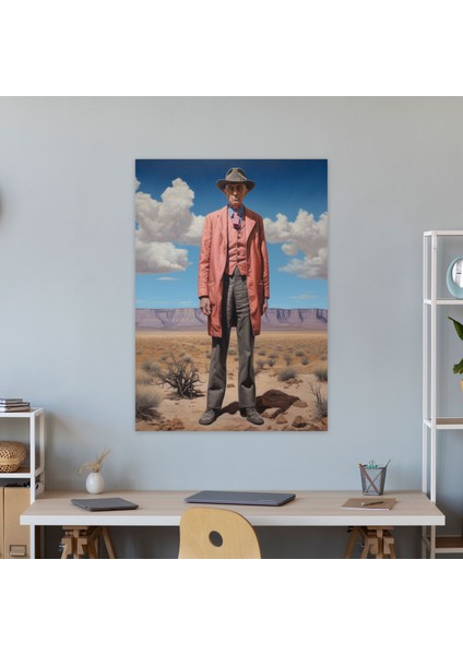 Oppenheimer Çölü Kanvas Tablo - Oppenheimer, Duvar Dekorasyonu, Duvar Sanatı, Gerçekçi Yağlıboya Tablo, 30 x 50 cm fiyatları