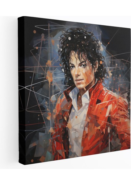 Michael Jackson Kanvas Tablo - Geometrik Tablo - Micheal Jackson, Kanvas Tablo, Ev Dekorasyonu, Kanvas Tablo, 30 x 30 cm