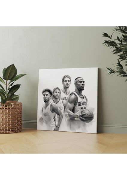 Nba Duvar Sanatı - Efsaneler Çizimi - Nba, Kanvas Tablo, Kanvas Tablo, Nba, 30 x 30 cm fiyatları