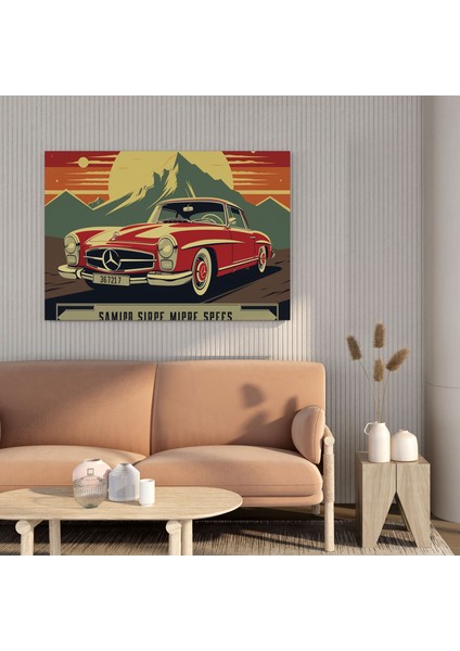 Mercedes Kanvas Tablo - Mercedes, Vintage Reklam, Otomotiv Tasarımı, Kanvas Tablo, 30 x 30 cm fiyatları