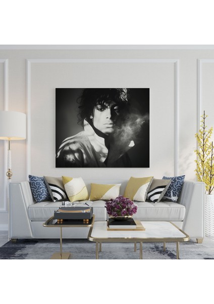 Micheal Jackson Kanvas Tablo - Ikonik Siyah Beyaz - Micheal Jackson, Büyüleyici, Ev Dekorasyonu, Gizemli, 30 x 30 cm modelleri