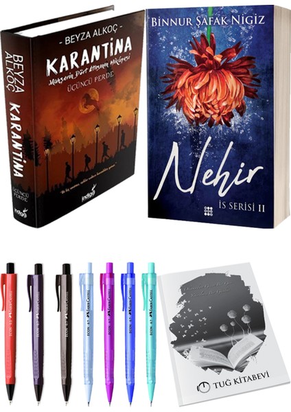 Is Serisi 2 Nehir Ciltli Binnur Şafak Nigiz ve Karantina 3 Ciltli Beyza Alkoç 2li Set