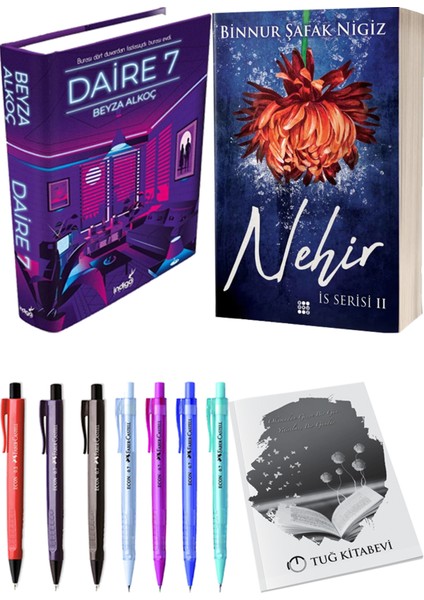 Is Serisi 2 Nehir Ciltli Binnur Şafak Nigiz ve Daire 7 Ciltli Beyza Alkoç 2li Set