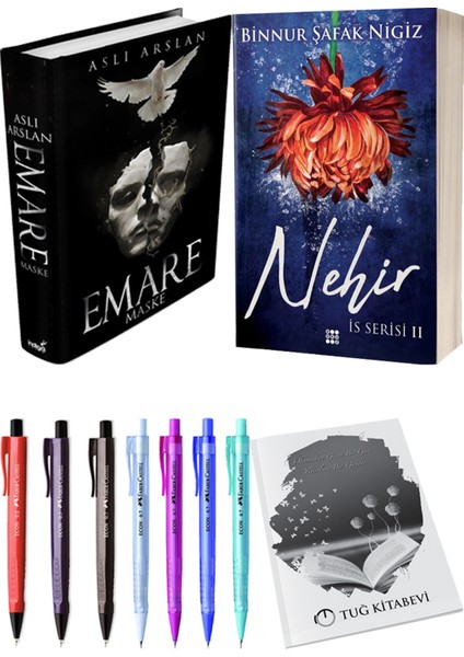Is Serisi 2 Nehir Ciltli Binnur Şafak Nigiz ve Emare Maske Ciltli Aslı Arslan 2li Set