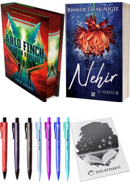 Is Serisi 2 Nehir Ciltli Binnur Şafak Nigiz ve Arlo Finch Gölgeler Krallığı Ciltli John August 2li Set