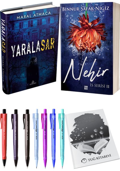 Is Serisi 2 Nehir Ciltli Binnur Şafak Nigiz ve Ephesus Yayınları Yaralasar 1 Ciltli Maral Atmaca 2li Set