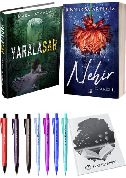 Is Serisi 2 Nehir Ciltli Binnur Şafak Nigiz ve Ephesus Yayınları Yaralasar 2 Ciltli Maral Atmaca 2li Set