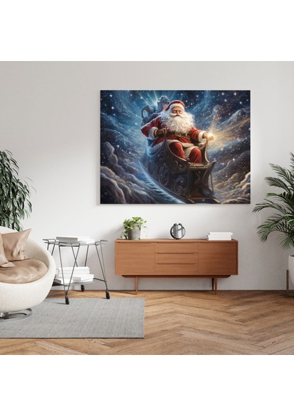 Noel Sevinci Duvar Sanatı - Noel, Duvar Süslemesi, Kanvas Tablo, Duvar Sanatı, 30 x 30 cm