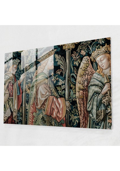 Ön Rafael Kardeşliği Cam Duvar Sanatı - Ortaçağ Goblen - Ön Rafael Kardeşliği, Duvar Dekorasyonu, Cam Sanatı, Ön Raphael Kardeşliği, 45X30