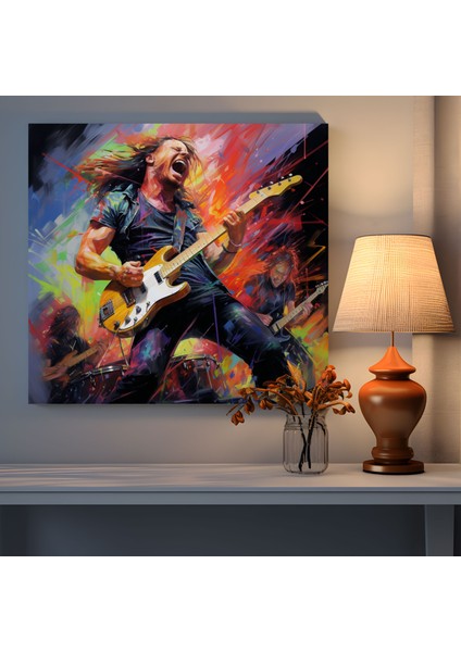 Metallica Yoğunluklu Empresyonist Kanvas Tablo - Metallica, Metallica, Kanvas Tablo, Kanvas Tablo, 30 x 30 cm
