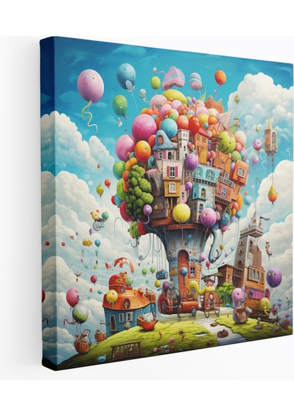 Kaprisli Çizgi Film Karakterleri Duvar Sanatı - Funky, Funky, Duvar Dekorasyonu, Çizgi Film Karakterleri, 100 x 100 cm