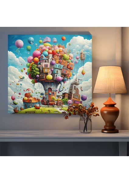 Kaprisli Çizgi Film Karakterleri Duvar Sanatı - Funky, Funky, Duvar Dekorasyonu, Çizgi Film Karakterleri, 100 x 100 cm fiyatları