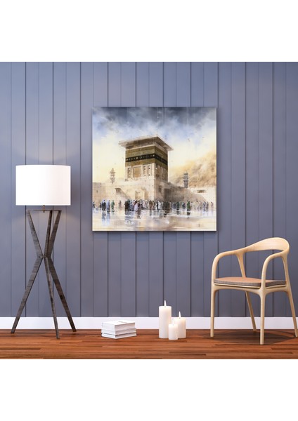 Kabe Suluboya Tablo - Kabe, Suluboya Tablo, Duvar Sanatı, Kanvas Tablo, 30 x 30 cm